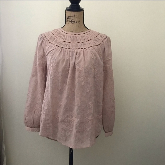 LUCKY BRAND Floral Embroidered Blouse US XS - Picture 4 of 13